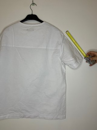 T-shirt Zara Lino Bianca Taglia M