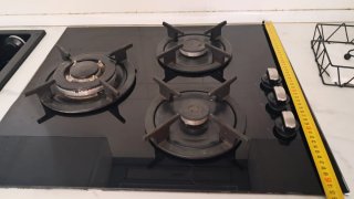 Placa de cocina gas Corberó 3 fuegos