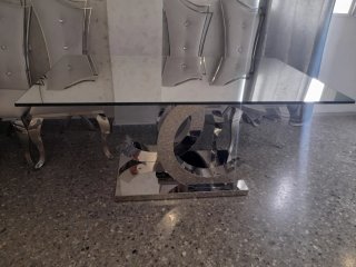 Mesa Chanel tapa espejo diseño moderno