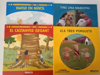 Libros Barcanova infantiles letra de palo y ligada