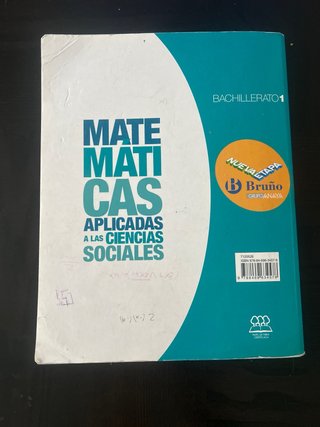 Matemáticas aplicadas a las ciencias sociales, ...