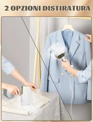 Ferro da stiro vapore verticale in ceramica 1800W