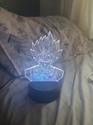 Lámpara de mesa acrílica
