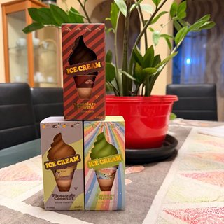 Lote 3 Perfumes 100ml: Melón, Coco y Piña, Choco