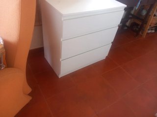 Cajonera blanca 3 cajones