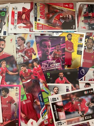 Lotto carte Liverpool Topps e Panini