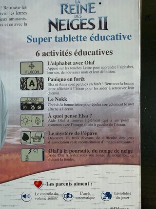 Tablet Educativa Vtech La Reina de las Nieves II