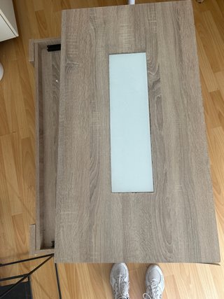 Mesa de centro madera y cristal