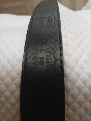 Cintura Trussardi vera pelle cocco nera