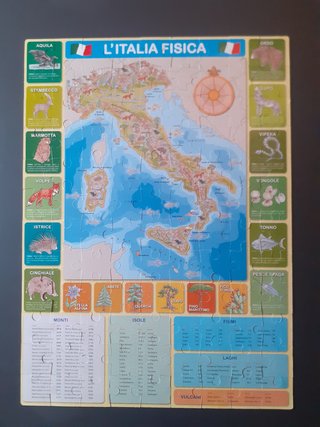 Gioco da viaggio tipo Monopoli + Puzzle Italia