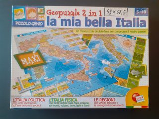Gioco da viaggio tipo Monopoli + Puzzle Italia