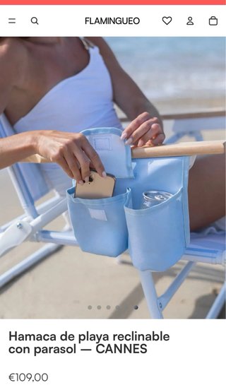 Silla ,hamaca,tumbona Playa Reclinable con Parasol