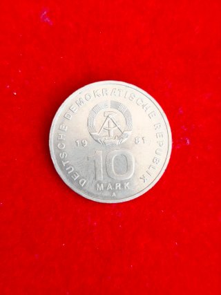 Moneda 10 Marcos 1981 NVA