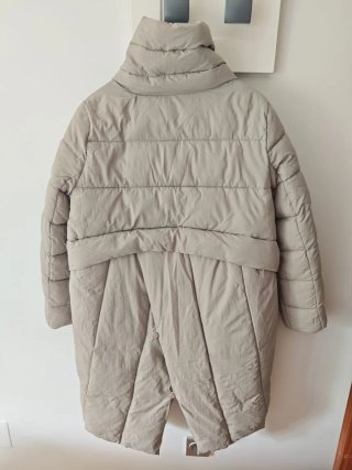 Abrigo oversize beige talla L