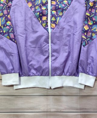 Chaqueta Cortavientos Vintage Hombre Estampado