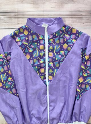 Chaqueta Cortavientos Vintage Hombre Estampado