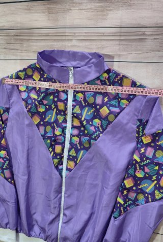 Chaqueta Cortavientos Vintage Hombre Estampado