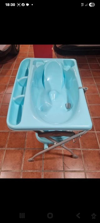 Bañera bebé anatómica plegable