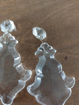 2 Caireles de cristal para lámpara de araña