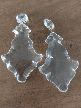 2 Caireles de cristal para lámpara de araña