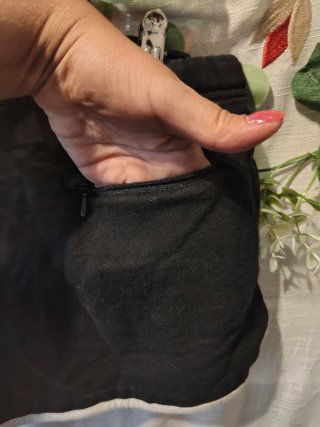 Shorts KIX negros con estampado geométrico talla L