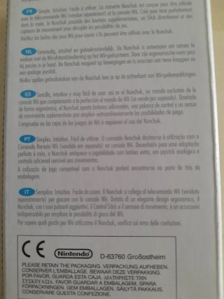 COMO NUEVO. Nunchuk wii Oficial Nintendo negro