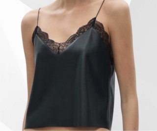 Talla M. Top lencero efecto piel MANGO.