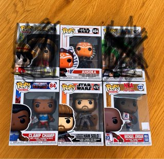 4 Funko Pop! Colección Star Wars, One Piece, NBA