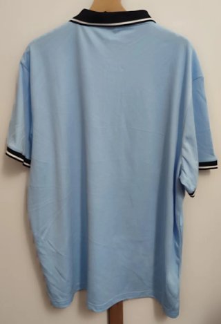 Polo uomo XXXL blu con taschino
