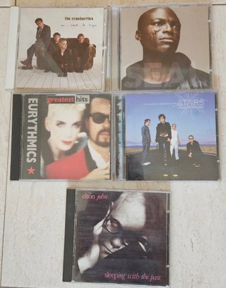 Lote 5 CDs Pop Rock: Cranberries, Seal, Elton John