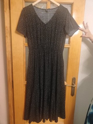 Vestido largo lunares talla M