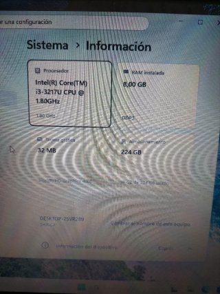 Portátil Asus i3 8GB RAM 256GB SSD
