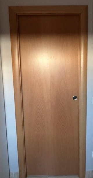Puerta corredera madera como nueva