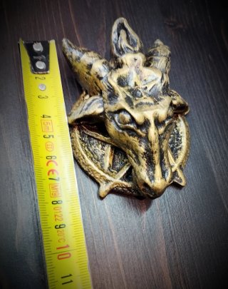 Scultura Testa Capra Baphomet