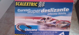 Scalextric Curva Super Deslizante Efecto Hielo