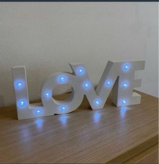 Escritorio estudio extragrande con mesilla y LOVE