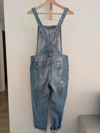 Peto vaquero desgastado talla M Zara