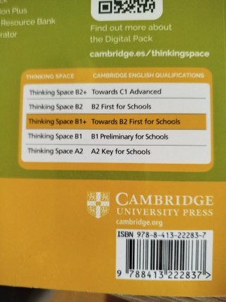 Thinking Space B1+ Workbook with Digital Pack