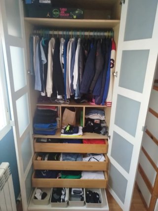 Armario PAX IKEA puertas cristal