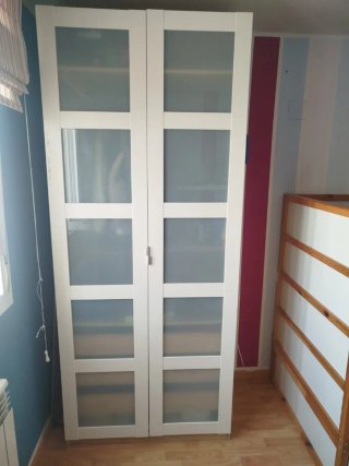 Armario PAX IKEA puertas cristal