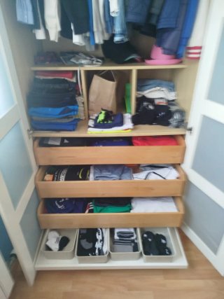 Armario PAX IKEA puertas cristal