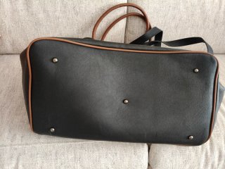 Bolso viaje Misako Negro y Camel Nuevo