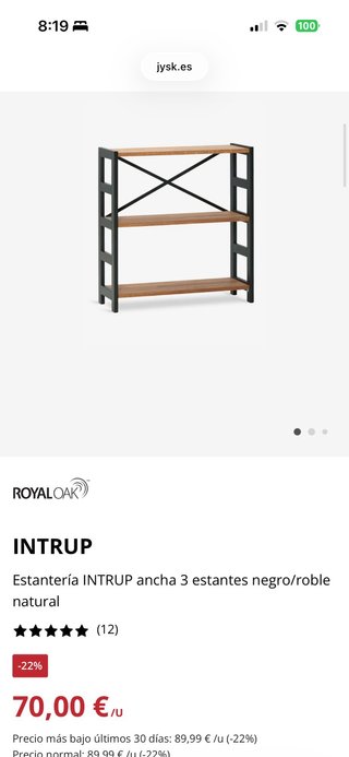 Estanterías y escritorio para habitación u oficina