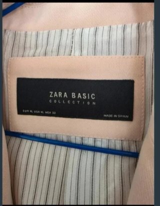 Chaqueta Zara Talla XL Rosa