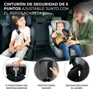 Kinderkraft silla coche regulable segura niños