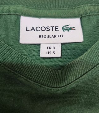 Camiseta Lacoste verde talla S