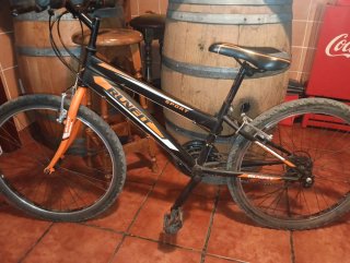 Bicicleta Montaña RUNFIT 24 Negra/Naranja