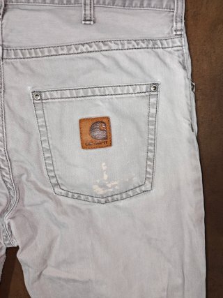 Pantalón recto hombre gris carhartt original