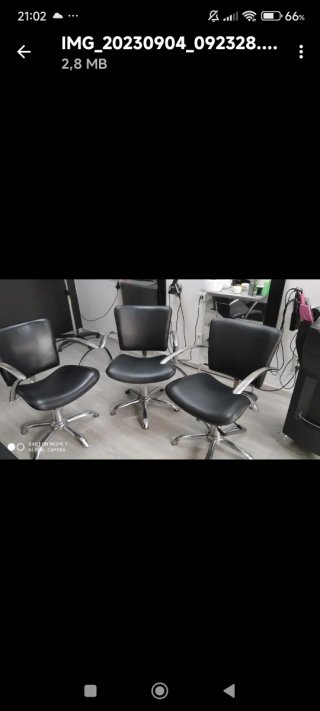 3 Sillones Peluquería Hidráulicos