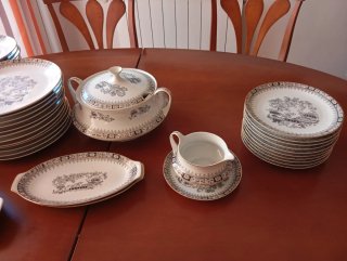 Vajilla "Santa Clara" Vigo de porcelana  Vintage